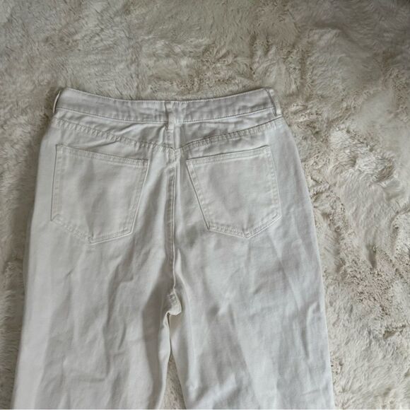 PacSun Prime Torn White Mom Jeans size 29 very distressed - Picture 9 of 14